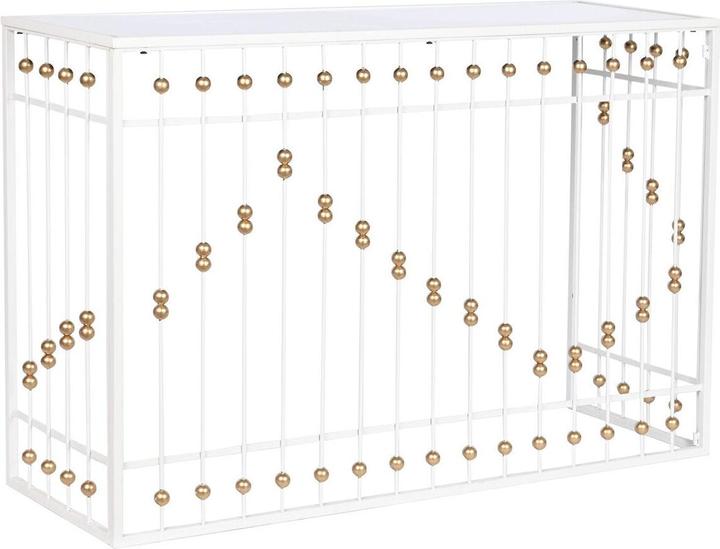 Image du produit Esprit Console Home White Golden Mirror 120 x 40 x 80 cm (120 x 40 x 80 cm)