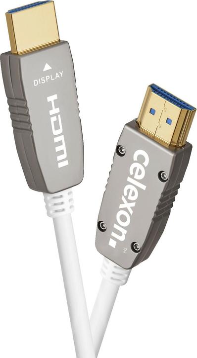 Actual product image Celexon UHD Optical Fibre HDMI 2.1 8K Active Cable 25m, white (25 m, HDMI)