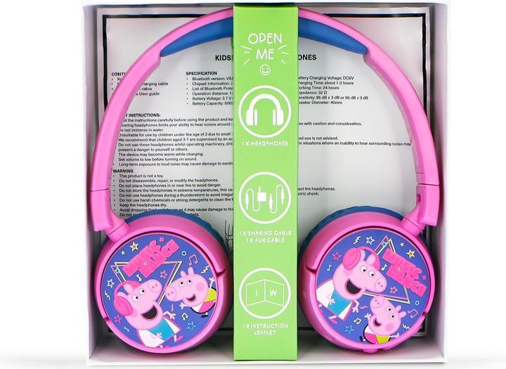 Actual product image OTL Bluetooth Headset w/Perental Control - Peppa Pig Dance (PP982)