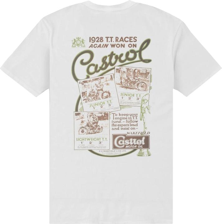 Actual product image Castrol Unisex Adult TT Races T-Shirt (XL)