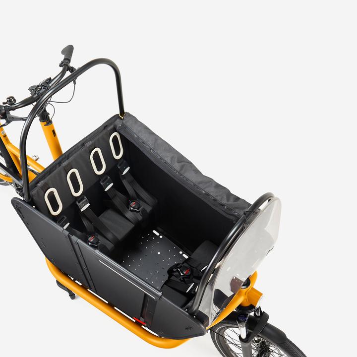 Image du produit Btwin Vélo utilitaire électrique Cargobike Long John F900E Family jaune
