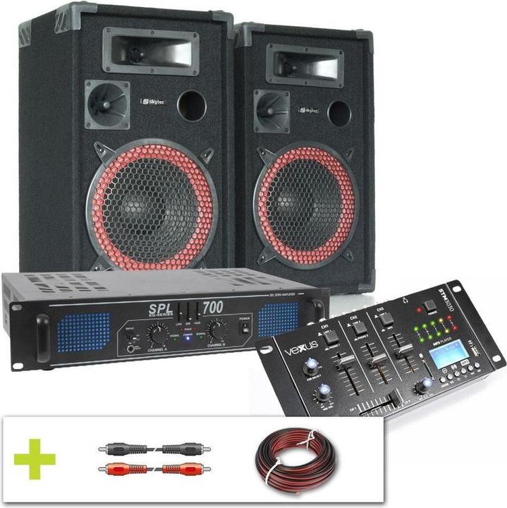 Immagine prodotto Complete Vervollständigen Sie den 700W -DJ -Set MET Bluetooth