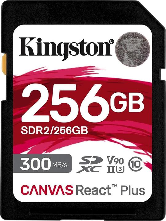 Kingston Canvas React Plus (256 GB, SDXC, U3, UHS-II)