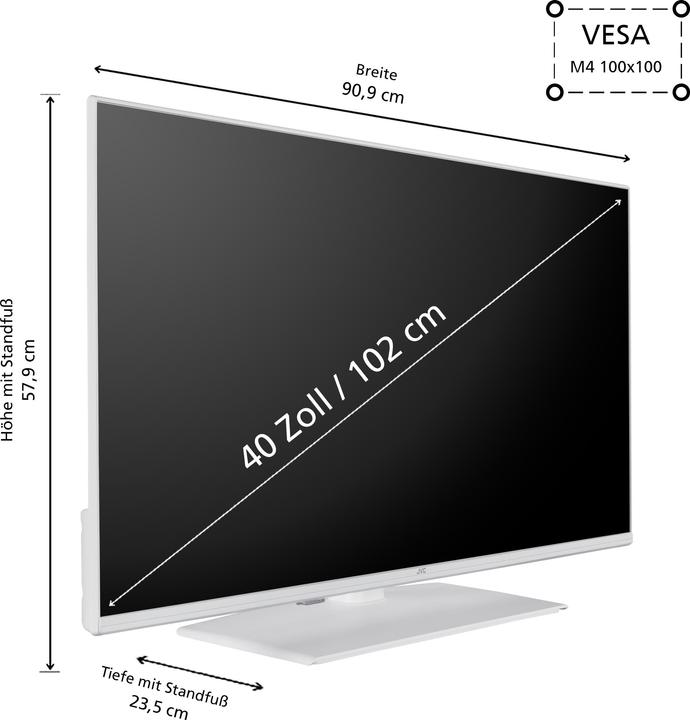 Produktbild JVC Fernseher 40 Zoll Smart TV Powered by TiVo (Full HD, HDR TV, Triple-Tuner, 6 Monate HD+ inkl.) (40", LCD, Full HD, 2025)