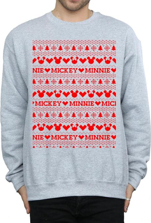 Image du produit Disney - Sweat MICKEY AND MINNIE CHRISTMAS FAIR ISLE - Homme (M)