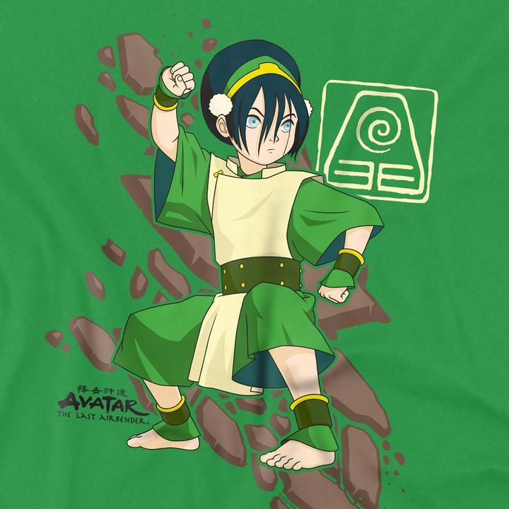 Actual product image Avatar: The Last Airbender Mens Rock Slide Toph T-Shirt (XL)