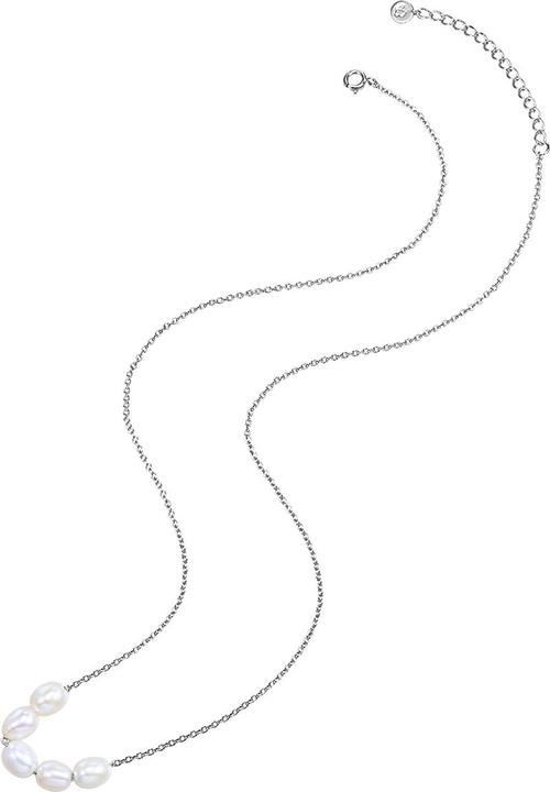 Produktbild Glanzstücke München Damen Sterling Silber Süsswasser-Zuchtperle silber 40,0 cm Basiskette + 5,0 cm Verlängerung - 28503 (Sterling Silber, 40 - 45 cm)