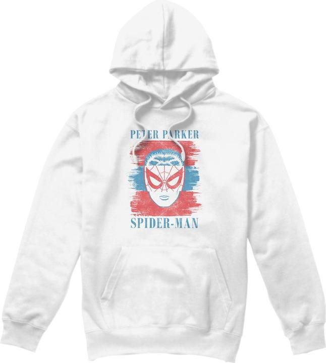 Actual product image Spiderman Mens Peter Parker Striped Hoodie (XXL)