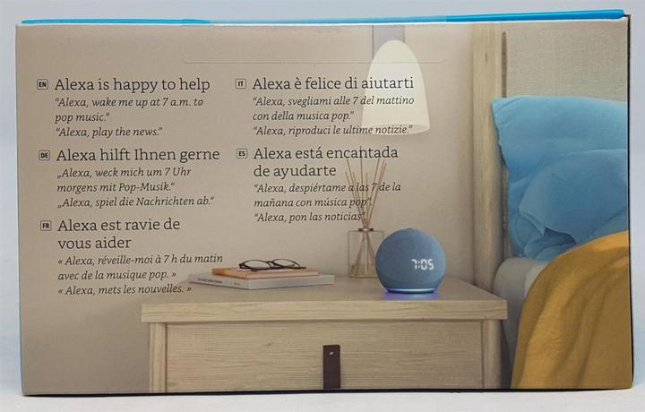 Image du produit Amazon Echo Dot (4ème génération) avec horloge (Amazon Alexa)