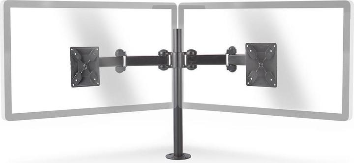 Produktbild Nedis Dual-Monitorhalterung - Tischhalterung für 14 bis 24 Zoll zwei (Tisch, 24.02")