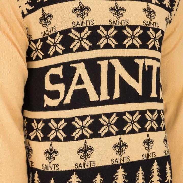 Produktbild Foco NFL Ugly Sweater XMAS Strick Pullover New Orleans Saints - L (L)