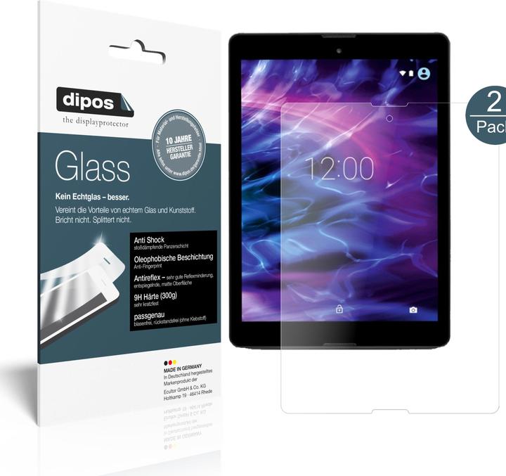 Actual product image Dipos Screen Protector Anti-Shock (2 Piece, Lifetab P9702)