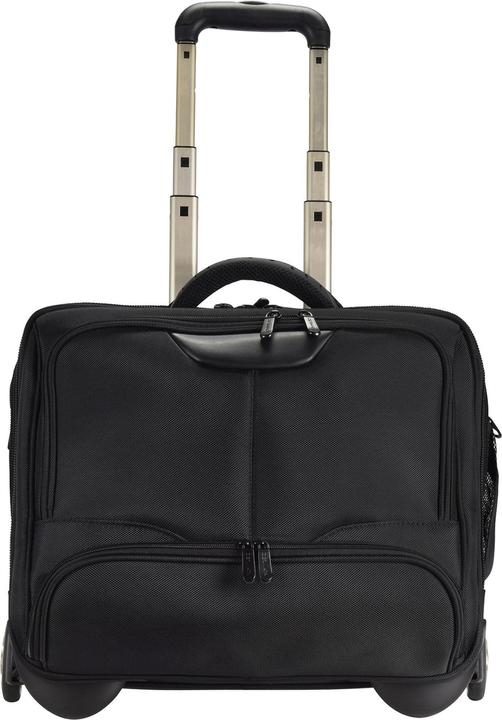 Dermata Business Laptop Trolley Nylon 3456NY Zwart - Met Grijze Binnenvoering (33 l, Handgepäck (bis 50l))
