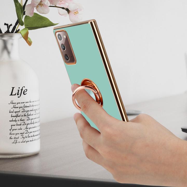 Produktbild Cadorabo Hülle für Samsung Galaxy NOTE 20 im TPU mit Kameraschutz und Ring LM089 Style (Samsung Galaxy Note 20)