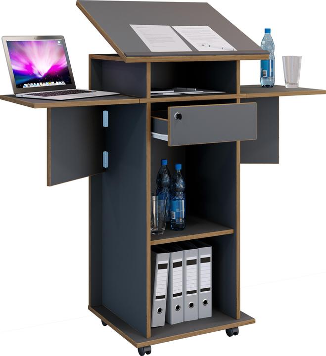 Immagine prodotto VCM Holz Stehpult Rednerpult Rollen Salia