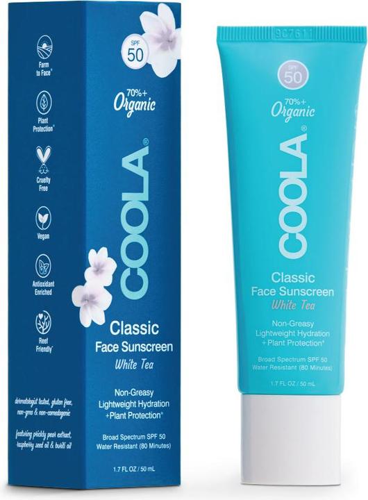 Coola Suncare Classic Lotion White Tea (Sun cream face, SPF 50, 50 ml, 50 g)