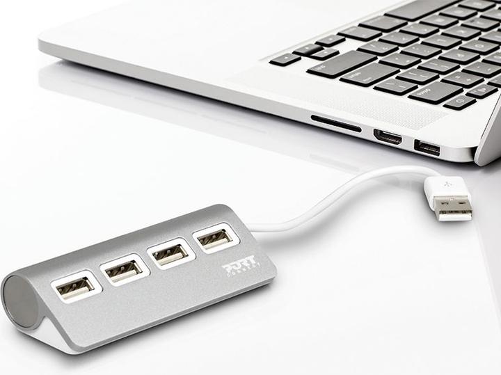 Actual product image Port Designs USB Hub 4 S 2.0 (USB-A, 4 Ports)