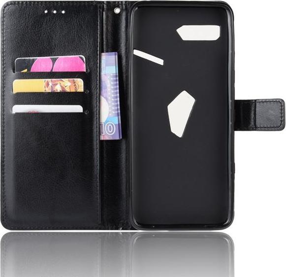 Actual product image MU Classic Crazy Horse Leather Bookcover Series (Asus ROG Phone II)