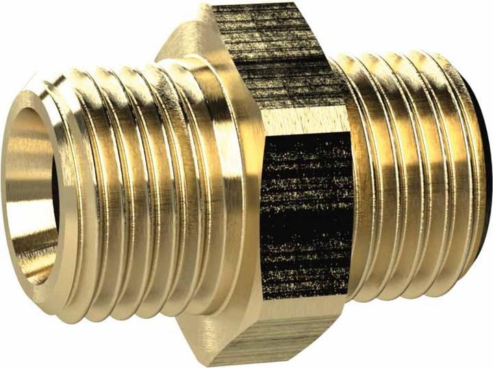 Image du produit Riegler MS2521818 Mamelon à double filetage, laiton CW614N, SW 14, G 1/8" x G 1/8