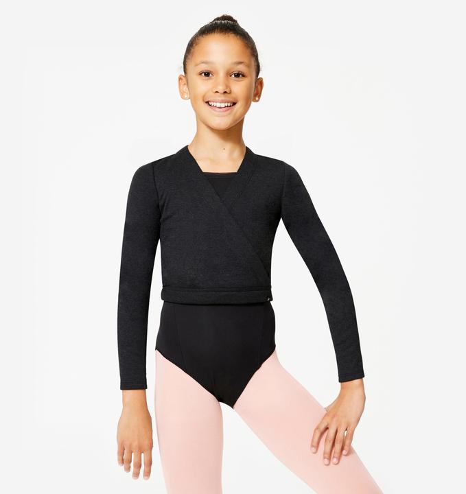 Produktbild Starever Wickeljacke Mädchen Ballett - schwarz (6, 7, 8)
