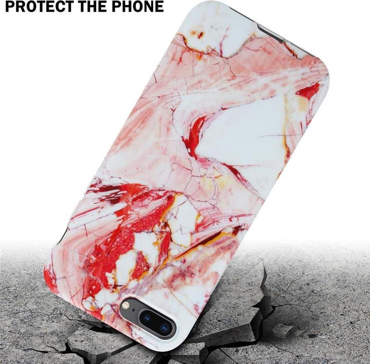 Image du produit Cadorabo Couverture IMD TPU Marbre coloré (Apple iPhone 7 Plus, Apple iPhone 7s Plus)