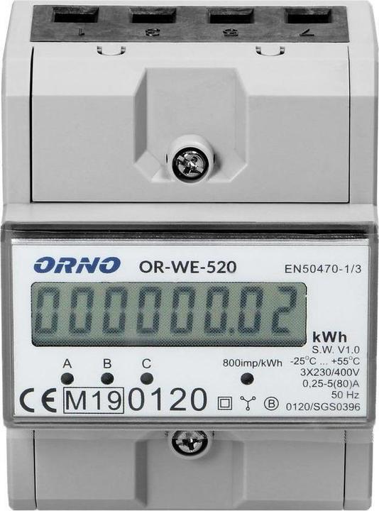 Immagine prodotto Orno Contatore elettrico trifase