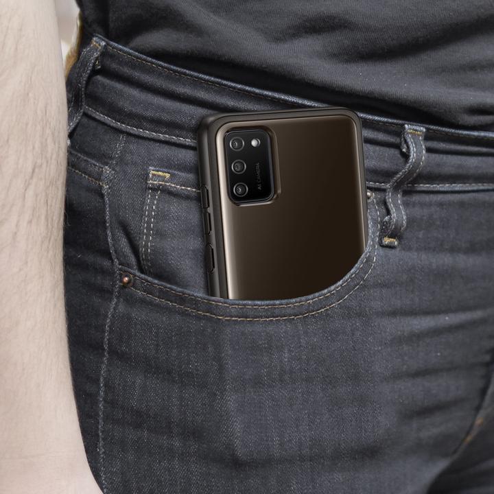 Actual product image Samsung Soft Clear Cover for A026F Galaxy A02s black (Samsung Galaxy A02s)
