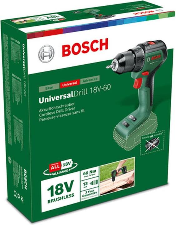 Produktbild Bosch Home & Garden UniversalDrill 18V-60 (Akkubetrieb)