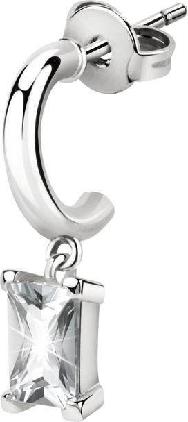 La Petite Story Hoop Earrings White (Messing)