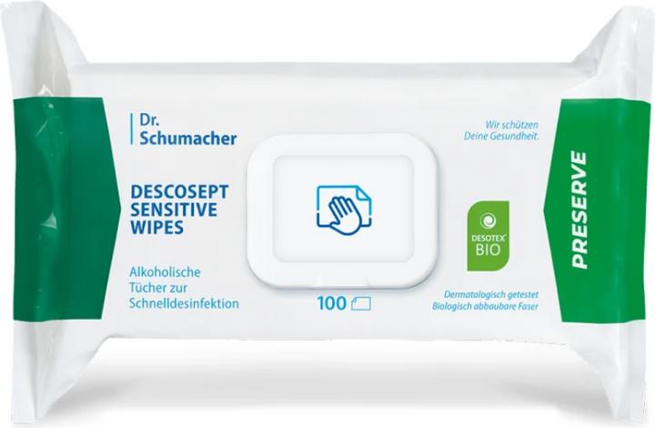 Actual product image Dr. Schumacher Disinfectant wipes