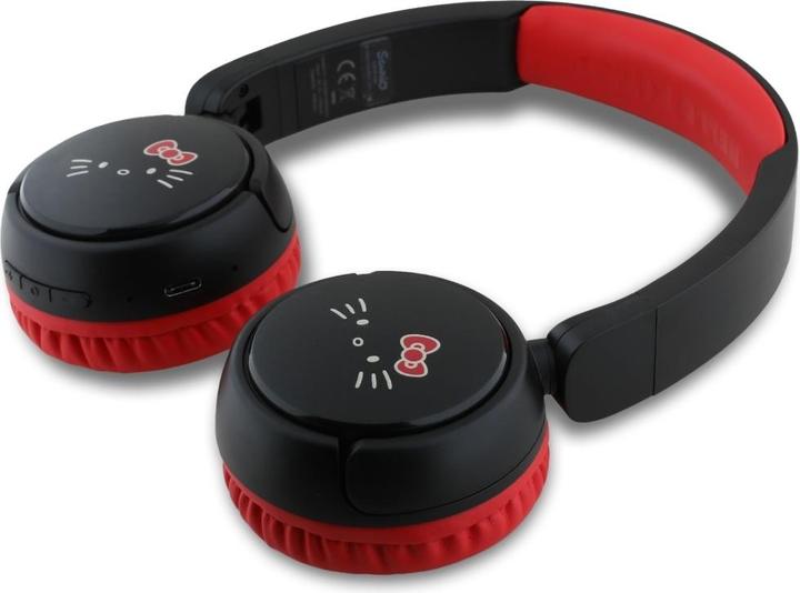 Image du produit Hello Kitty Écouteurs Bluetooth sur oreille Face Logo - Rouge