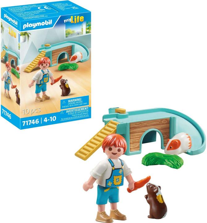 Immagine prodotto Playmobil Ragazzo con porcellino d'India (71746, Playmobil La mia vita)