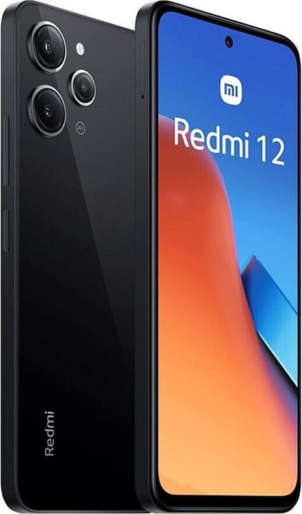 Image du produit Xiaomi Redmi 12 (128 Go, Midnight Black, 6.79", Double SIM hybride, 50 Mpx, 4G)