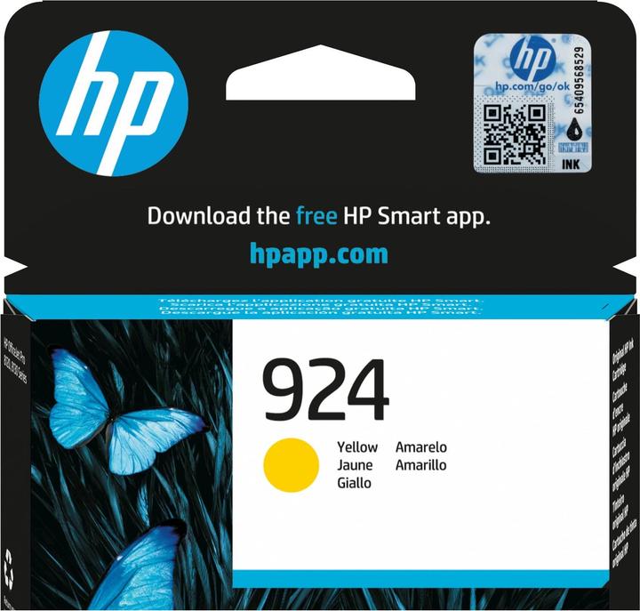 Actual product image HP 924 Yellow EN/DE/PL/CZ (Y)