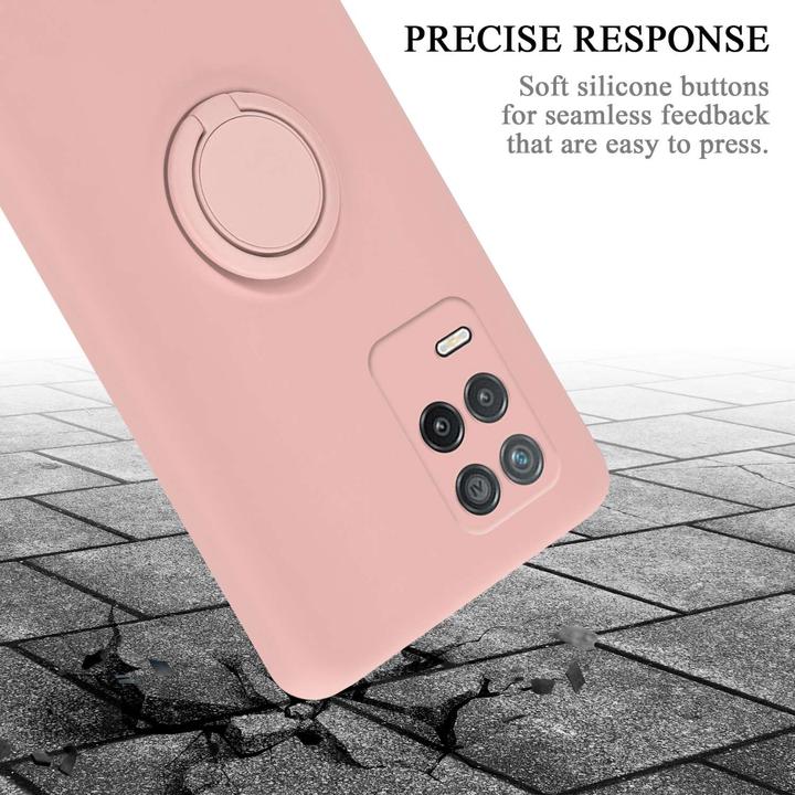 Actual product image Cadorabo TPU Liquid Ring Silicone Case Cover for Realme 8 5G / V13 / Q3 / Q3i / Narzo 30 5G (Realme V13, Realme Narzo 30 5G, Realme Q3i 5G)
