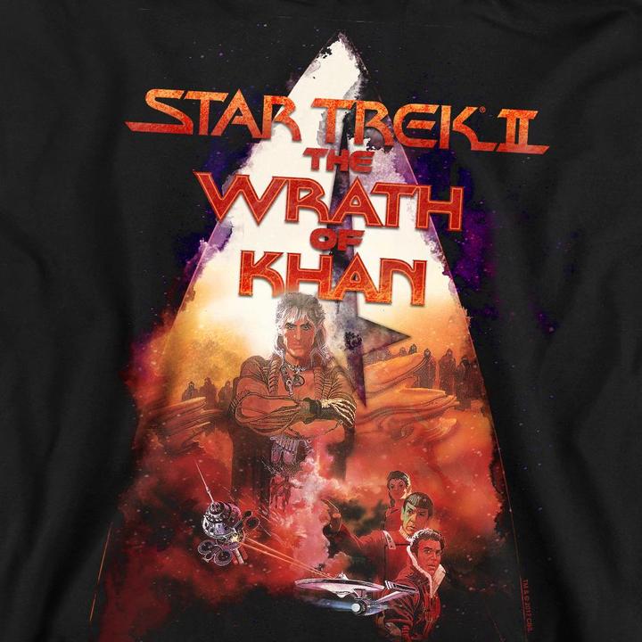 Actual product image Unisex Adult The Wrath of Khan Poster Sweatshirt (XXL)