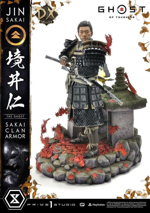 Actual product image Prime 1 Studio Ghost of Tsushima statuette 1/4 Sakai Clan Armor Deluxe Bonus Version 60 cm