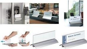 Produktbild Durable Tischnamensschild, Acryl mit Aluminiumfuss