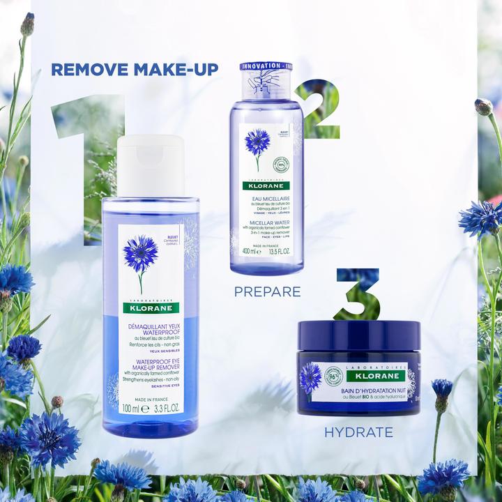 Produktbild Klorane Waterproof Make-up-Entferner mit BIO-Kornblume (Make-Up Entferner, 100 ml)