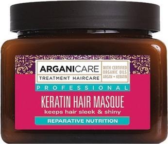 Arganicare ARGANICARE Keratin Masque For Damaged Hair maska nadająca gładkość i połysk do włosów suchych 500ml (500 ml)