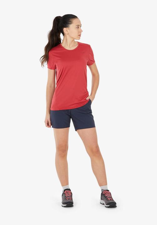 Image du produit Quechua T-shirt de randonnée femme manches courtes randonnée en montagne - MH100 rouge (M)