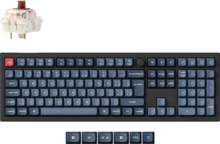 Produktbild Keychron V6 Max (CH, Kabellos, Kabelgebunden)