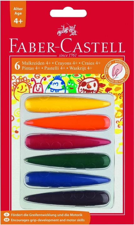 Produktbild Faber-Castell Malkreiden Fingerform (Mehrfarbig, 6 x)