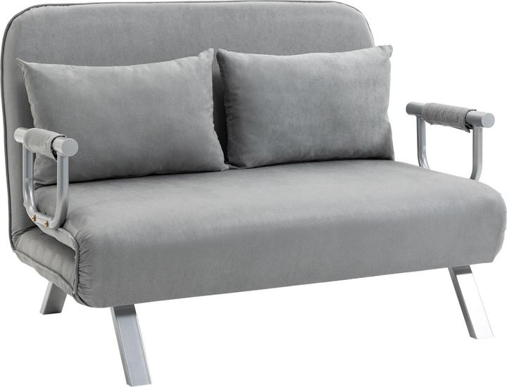Produktbild Homcom Schlafsofa Rückenlehne mit 5 verstellbaren Komfortwinkeln, Einfache Montage (Bettsofa)