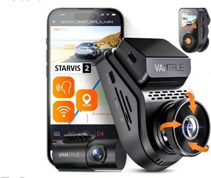 Immagine prodotto Vantrue Videoregistratore S1 PRO Sonnet (Display integrato, WiFi, Ricevitore GPS)