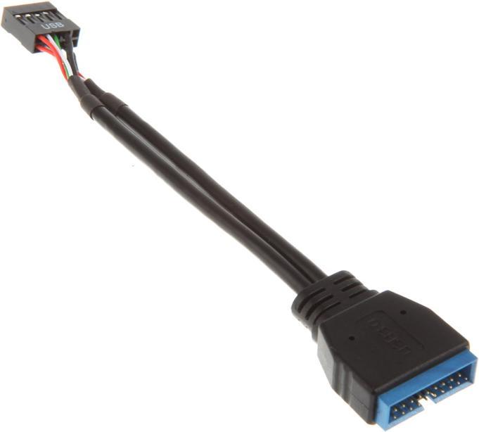 Akasa USB 2.0 à USB 3.0 en-tête interne (0.10 m, USB 2.0)
