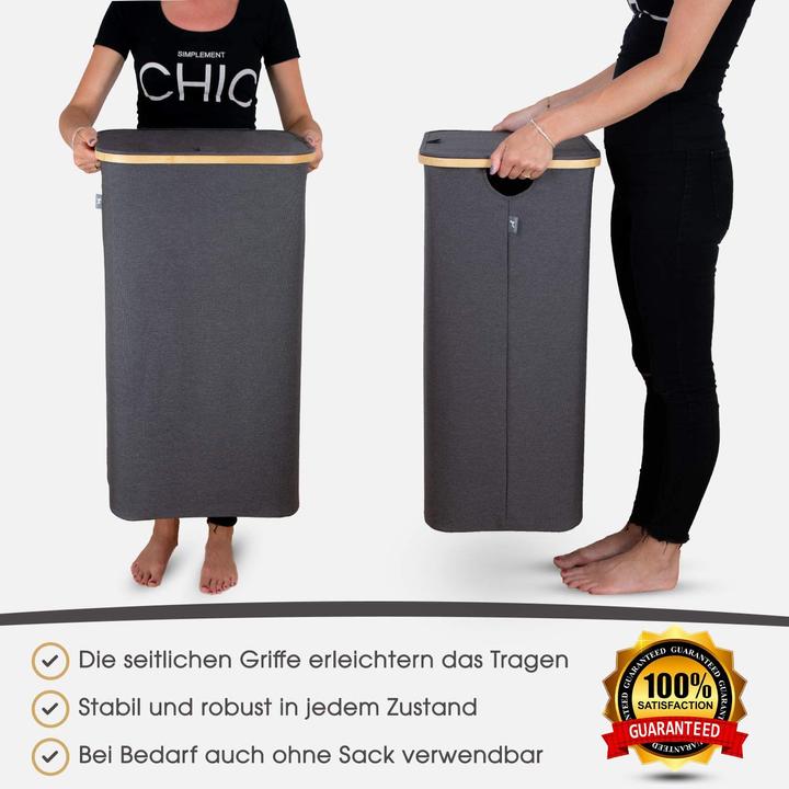 Produktbild Hennez Wäschekorb mit Deckel (100 l)