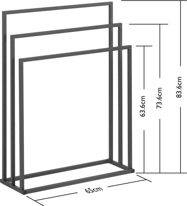 Actual product image Physa Towel Stand - 3 bars - width: 65 cm