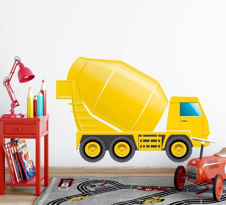 Produktbild Trenddeko Baufahrzeug Betonmischer (70 x 43 cm)
