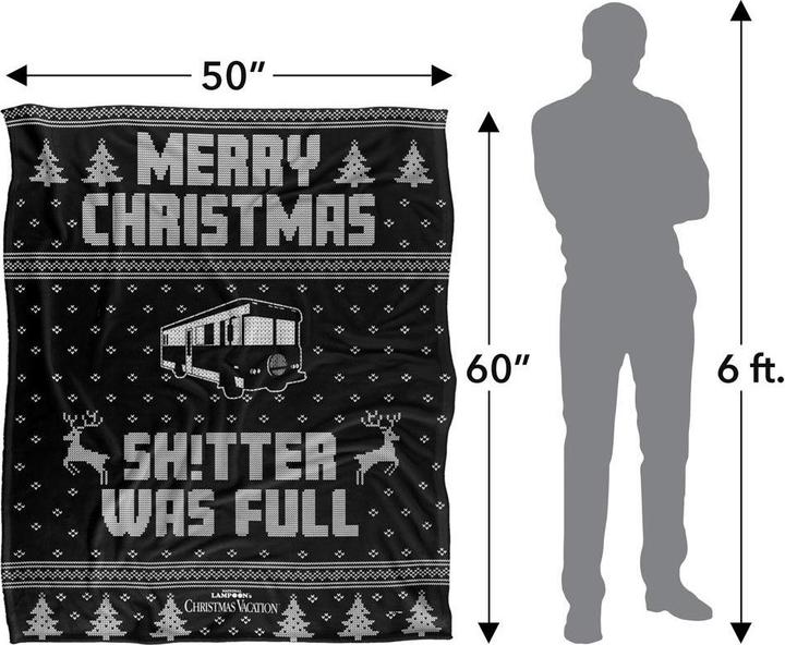 Produktbild National Lampoon´s Vacation National Lampoon's Christmas Vacation Decke Fair Isle weihnachtliches Design